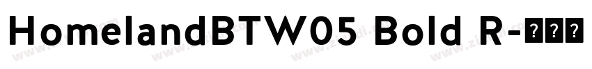 HomelandBTW05 Bold R字体转换